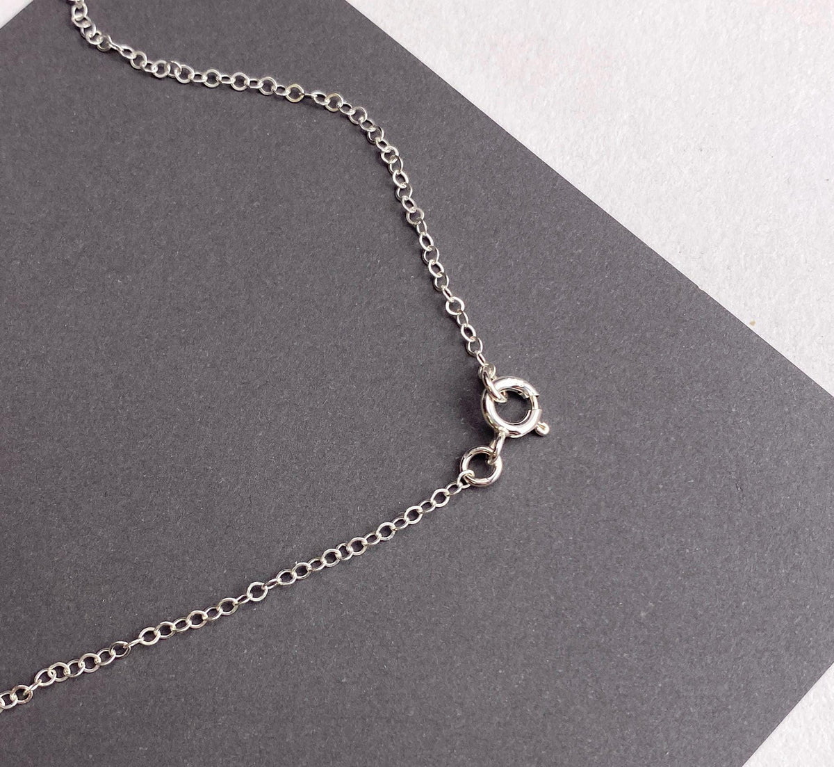 Hammered Silver Teardrop Pendant Necklace